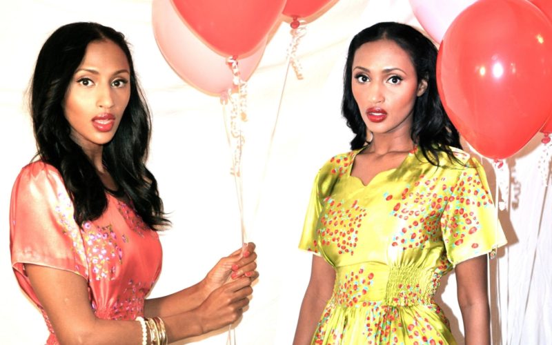 Balloon Girls dressed in Eritrean Chiffon