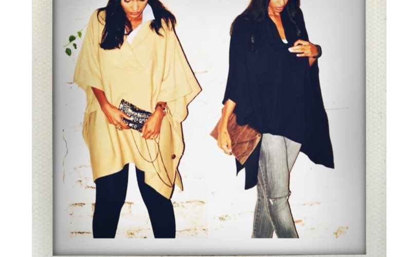 Twinship Closet – Oversized Poncho Sweaters